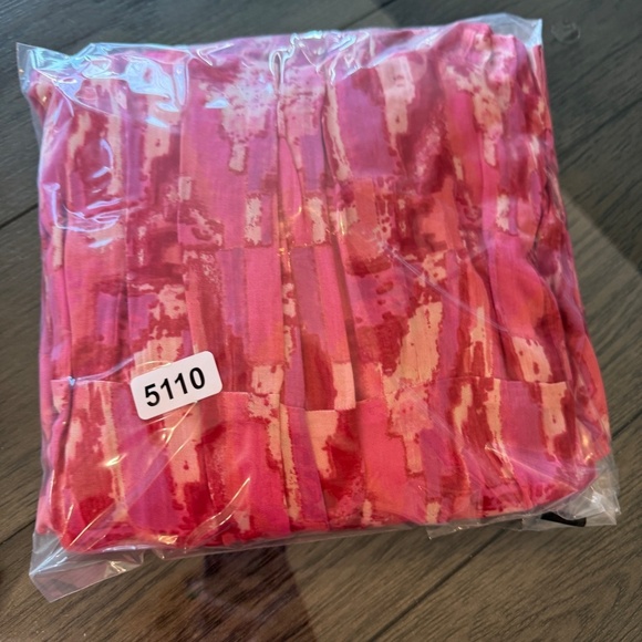 ba&sh Teoli open tie back patterned Midi Dress Pink 45110 - Picture 16 of 16